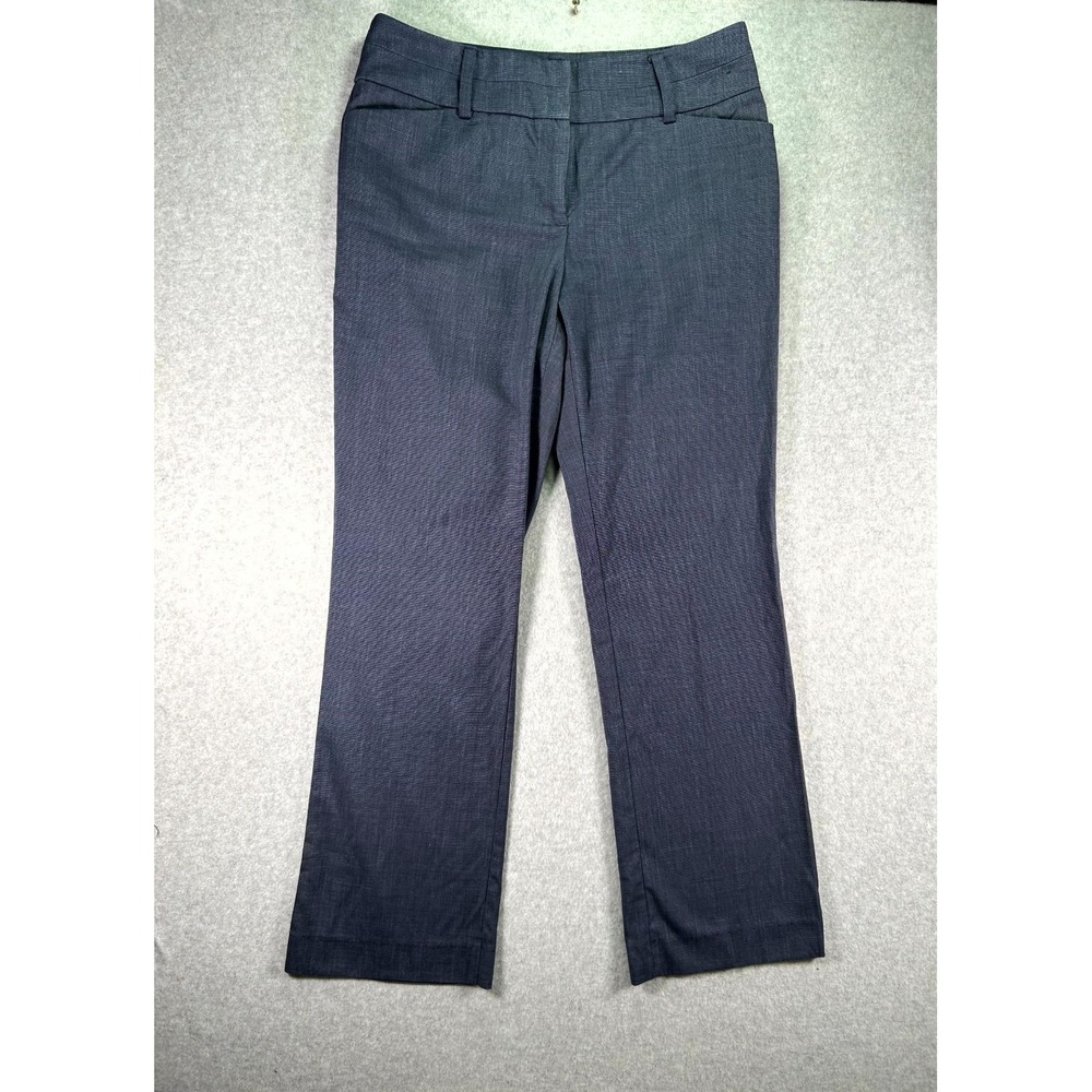 7th Avenue New York & Company Dress Pants Womens 8 Tall Gray Stretch Business